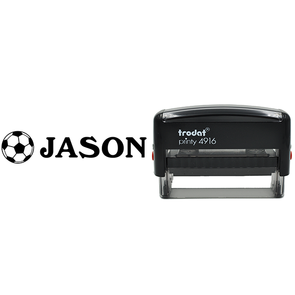 Soccer Ball Name Stamp Body and Design