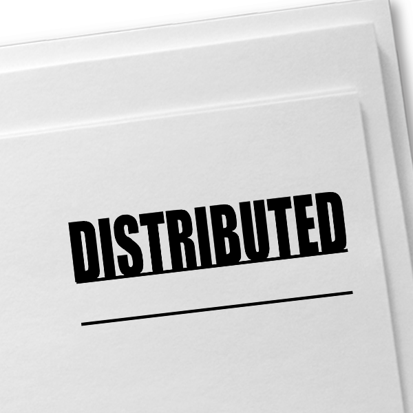 DISTRIBUTED Stock Stamp