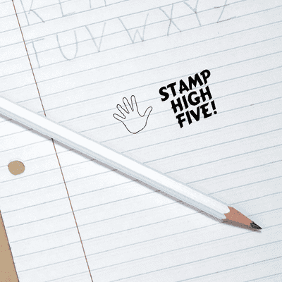 High Five Teacher Feedback Stamp - alternate view