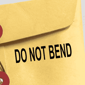 DO NOT BEND Stock Stamp 
