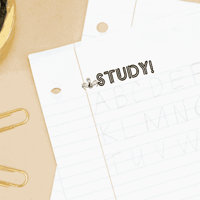 STUDY Book Worm Teacher Assignment Stamp - alternate view