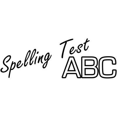 Assignment - ABC Spelling Test Rubber Teacher Stamp