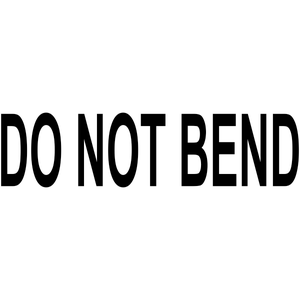 DO NOT BEND Stock Stamp 