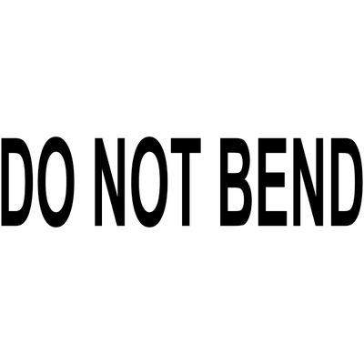 DO NOT BEND Stock Stamp - alternate view