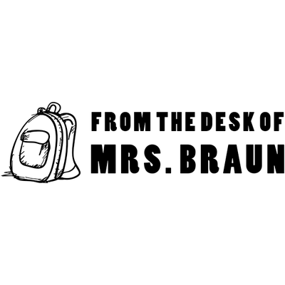 Bold Backpack From The Desk Of Custom Teacher Stamp - alternate view