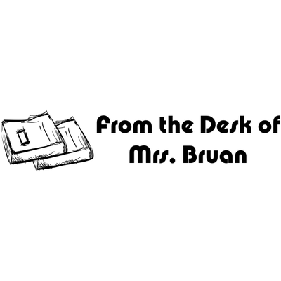 From The Desk Of - Text Books Rubber Teacher Stamp