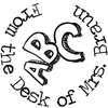 From The Desk Of - ABC Rubber Teacher Stamp