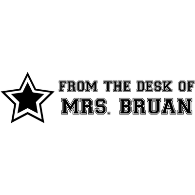 From The Desk Of - Sports Star Rubber Teacher Stamp