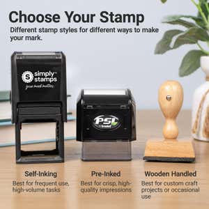 Available in the following stamp types