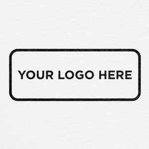 Custom logo design stamped onto paper stationery
