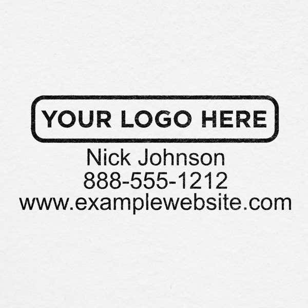 Custom logo design stamped onto paper stationery