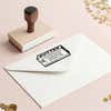 Stick of Butter Return Address Stamp – stamped impression lifestyle photo