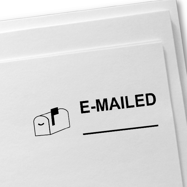 E-MAILED with Mailbox Stock Stamp