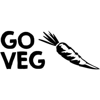 GO VEG Carrot Rubber Stamp - alternate view