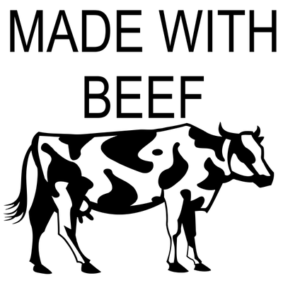 Made With Beef Rubber Stamp - alternate view