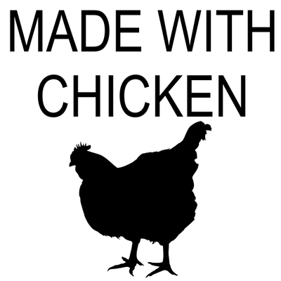Made With Chicken Rubber Stamp - alternate view