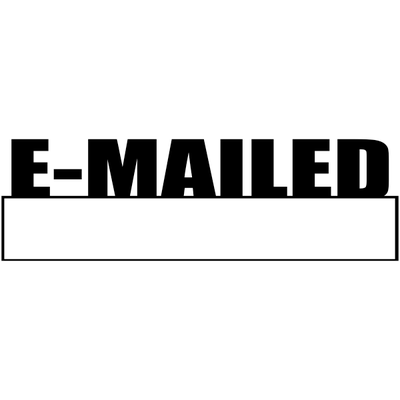 E-MAILED with Box Stock Stamp - alternate view