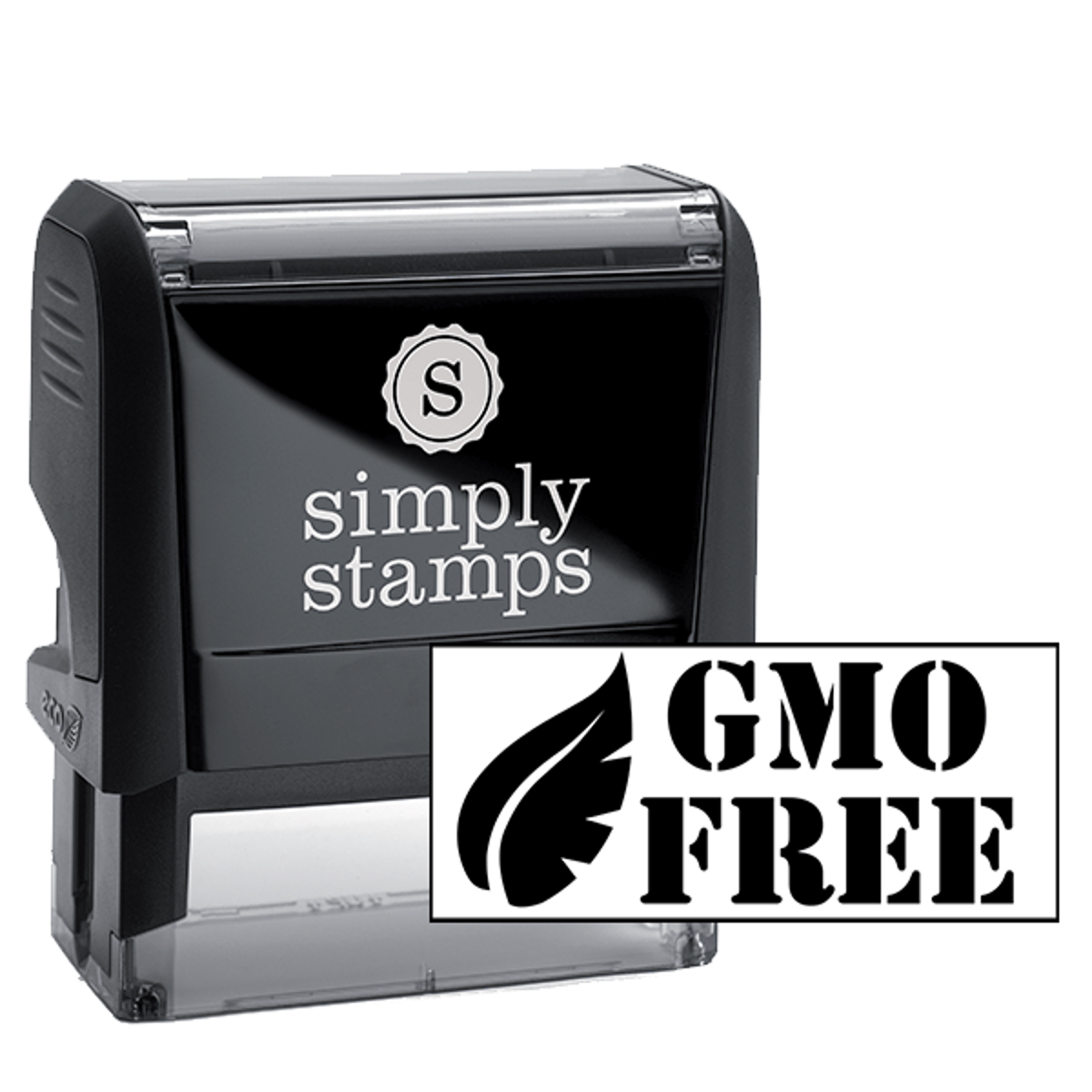 GMO FREE Rubber Stamp
