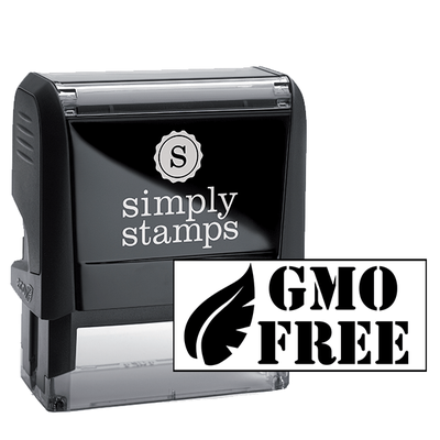 GMO FREE Rubber Stamp