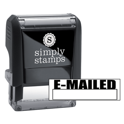 E-MAILED with Box Stock Stamp