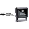 Jon Boat Fishing Return Address Stamp Body and Design