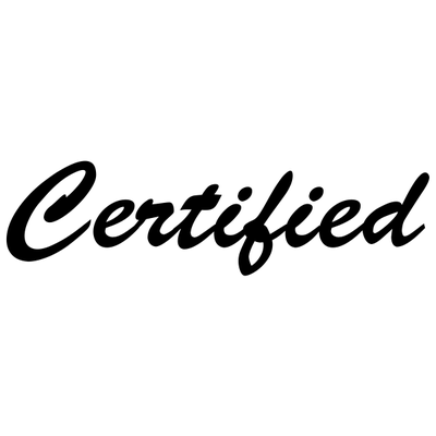 Certified Cursive Office Stock Stamp - alternate view