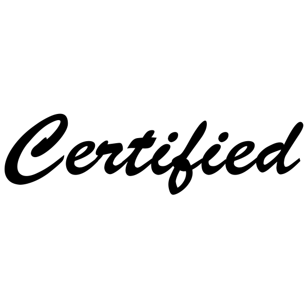 Certified Cursive Office Rubber Stamp