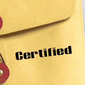 Certified Computer Office Rubber Stamp