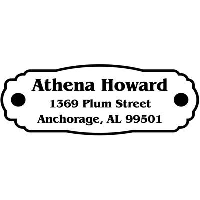 Plaque Plate Custom Address Stamp