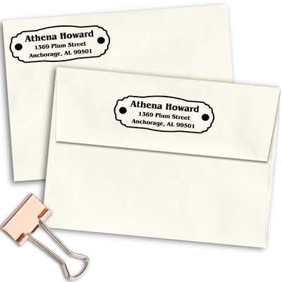 Plaque Plate Custom Address Stamp - alternate view