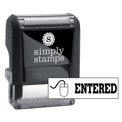 ENTERED Mouse Stock Stamp