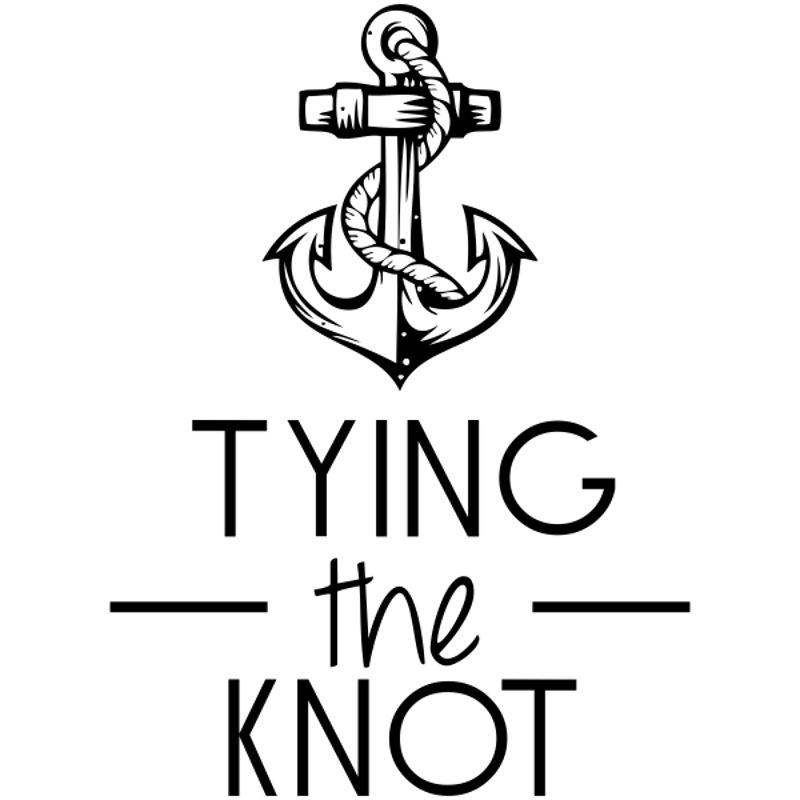Nautical Anchor Save The Date Rubber Stamp