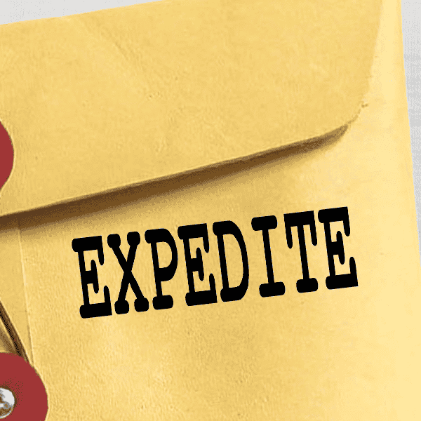 EXPEDITE Stock Stamp