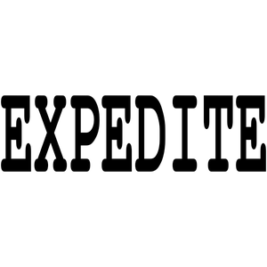 EXPEDITE Stock Stamp
