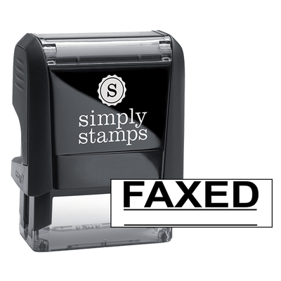 FAXED Underlined Stock Stamp