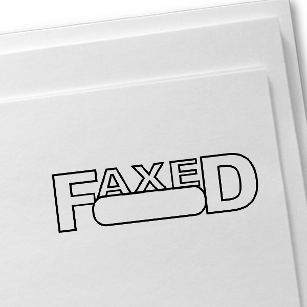 FAXED Wrapped Box Stock Stamp