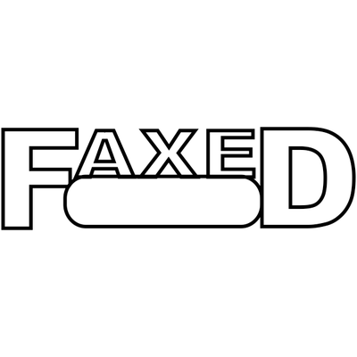 FAXED Wrapped Box Stock Stamp - alternate view