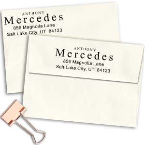 Times Name Return Address Stamp Imprint Example