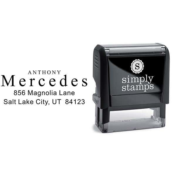 Times Name Return Address Stamp Body and Design