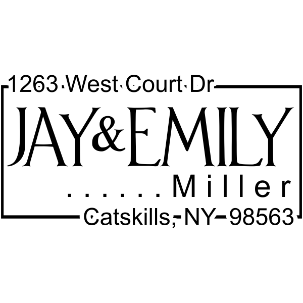 Unfortunate Events Return Address Stamp Small