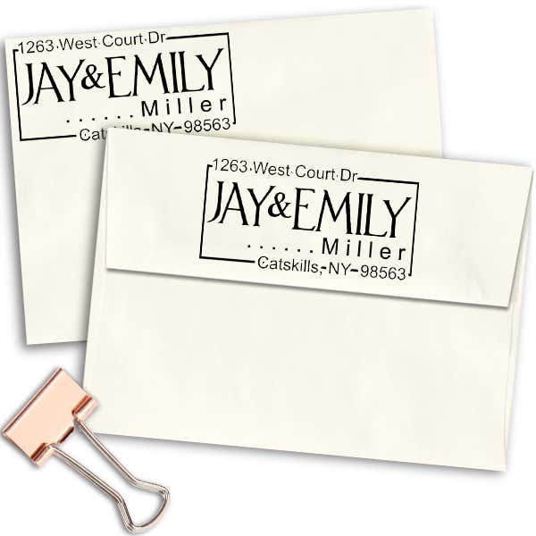 Unfortunate Events Return Address Stamp Imprint Example