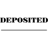 Deposited Dater Mobile Rubber Stamp