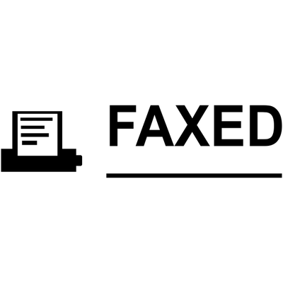 FAXED MACHINE Stock Stamp - alternate view