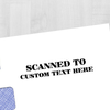 Custom SCANNED Mobile Deposit Rubber Stamp Imprint Example