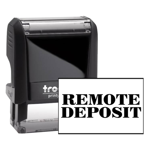 Remote Deposit Mobile Check Deposit Rubber Stamp