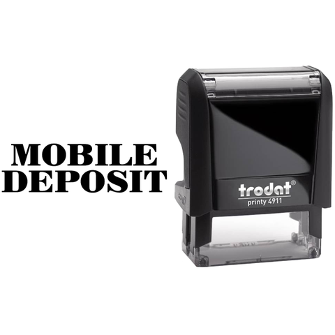 Mobile Deposit Mobile Check Deposit Rubber Stamp