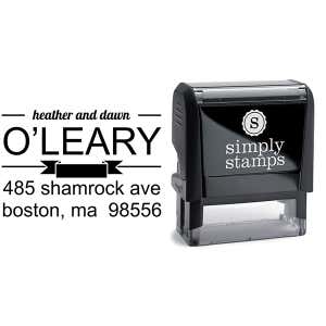 Banner Divide Return Address Stamp Body and Design