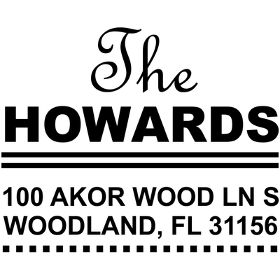 Metro Square Style 2 Address Stamp