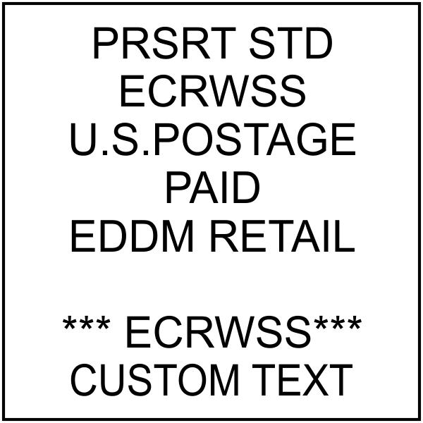 Postage Paid mail office stamp