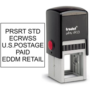 EDDM U.S. Postage Presorted ECRWSS Stock Stamp Body and Design